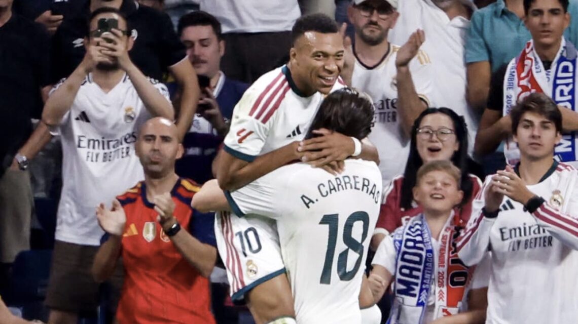 مبابي يقود ريال مدريد لاكتساح رايو فاليكانو ومعادلة برشلونة في الصدرة